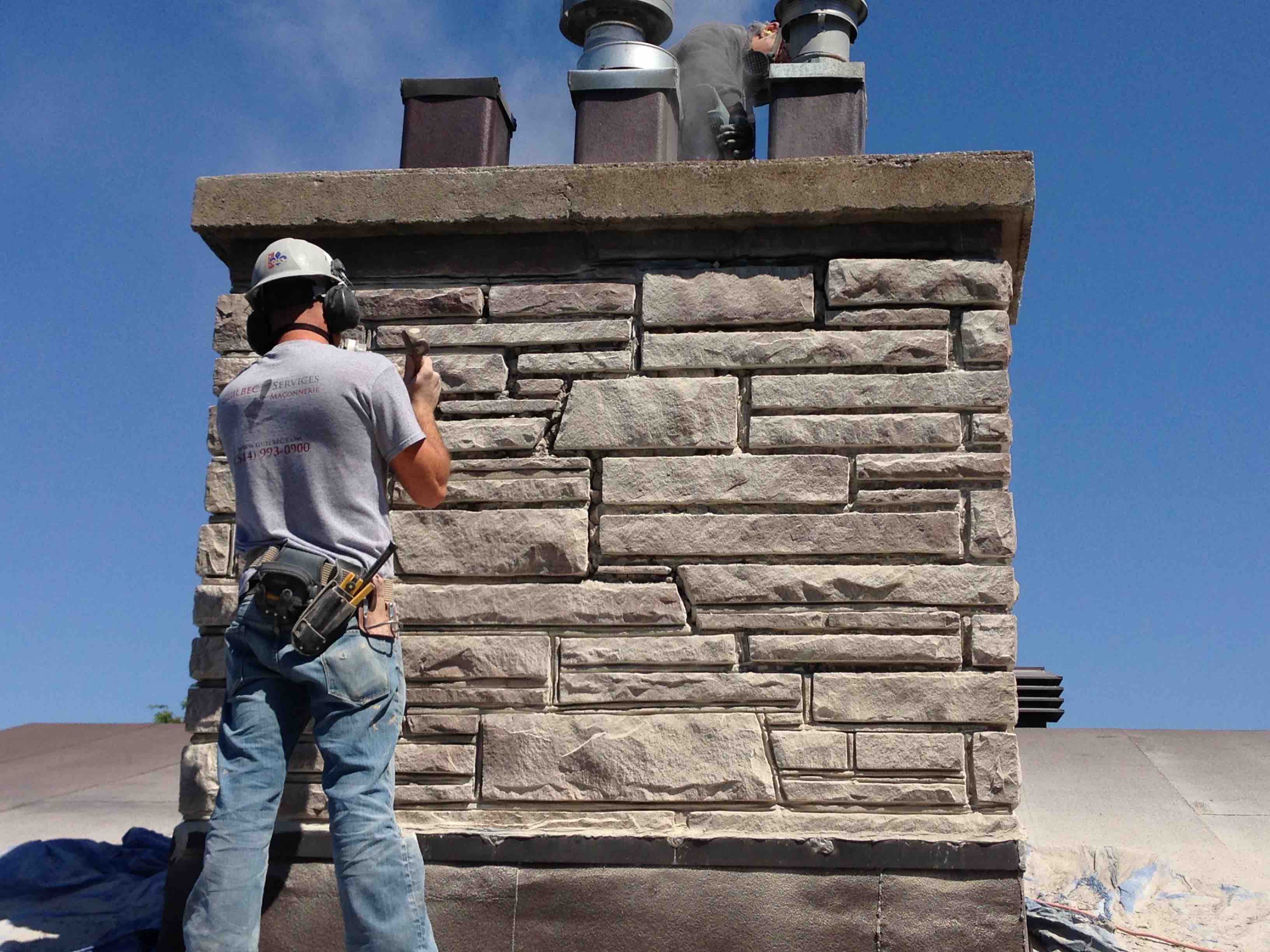 Réparation de cheminée en brique ou pierre à Montréal et Laval